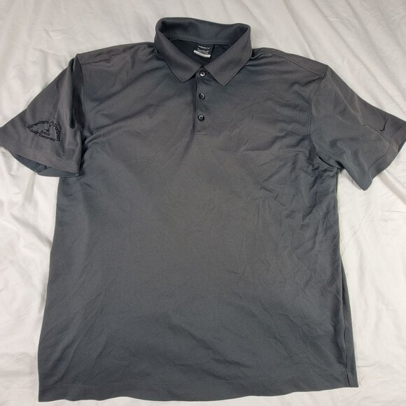 Nike Golf Polo XL Gray Short Sleeve Kingdom Partners Annual Golf Tournament - Picture 1 of 10